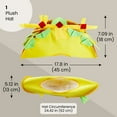 thumbnail image 2 of Plush Fiesta Taco Hat for Mexican Outfit - Mexican Hat for Themed Birthdays, Taco Tuesday, Cinco de Mayo & Halloween Party Costume, Dress Up, Adult Size, 2 of 10