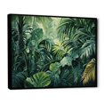 thumbnail image 2 of Designart "Thick Jungle Of Palm Trees In Jade Hues II" Palms & Palm Trees Floater Framed Wall Art Prints, 2 of 5