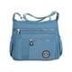 thumbnail image 4 of Bolso de hombro para mujer, moderno, tipo bandolera, sencillo, con múltiples bolsillos. gris carmín, 4 of 9