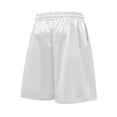 thumbnail image 4 of Hurxie Mens Gym Basketball Shorts with Pockets - Quick Dry Lightweight Mesh Athletic Shorts White,XL, 4 of 7