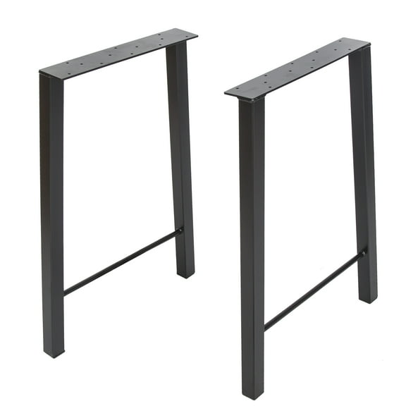 Kojem Clearance 28" Desk Legs ,Metal Chair Legs Table Legs ,28"H×20"W, Black Heavy Duty, Set of 4 ,Steel Desk Leg,Furniture Leg