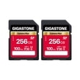 thumbnail image 1 of Tarjeta SD Gigastone 256 GB, paquete de 2, V30, alta velocidad, UHD, 1 of 6