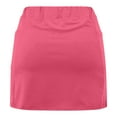 thumbnail image 5 of FAIWAD Solid Color Skorts for Women Lightweight Skirt with Athletic Inner Shorts for Tennis Golf Workout Sports, 5 of 6