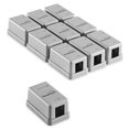 thumbnail image 4 of NavePoint Keystone Jack Surface-Mount Box 1-Port Gray, 10-Pack, 4 of 6