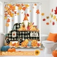 thumbnail image 5 of Halloween Shower Curtain Set for Bathroom, 4Pcs Pumpkin Bathroom Sets with Waterproof Shower Curtain, Non Slip Rugs, Toilet Lid Cover, Bath Mat, Halloween Bathroom Decor with Curtain Hooks, 5 of 7