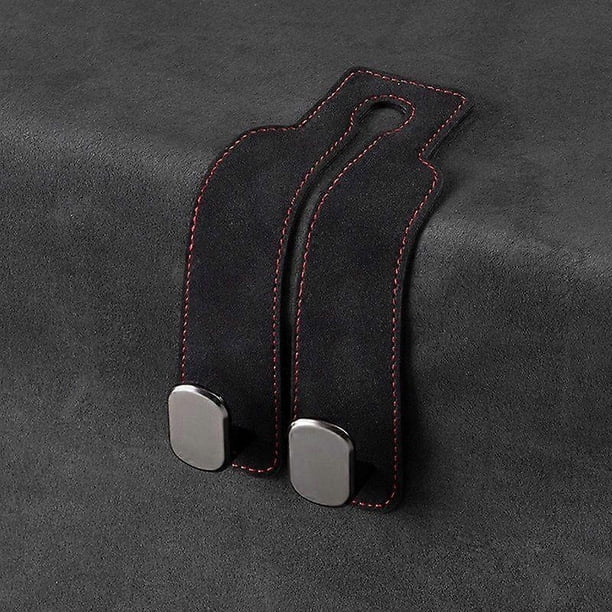 Gancho doble para el respaldo del asiento del coche, ganchos 2 en 1 para automóvil, ganchos de almacenamiento para el reposacabezas del asiento trasero, ganchos universales para bolsos de coche.
