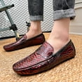thumbnail image 6 of Men's Casual Loafers Slip On Leather Shoes Lightweight Driving Shoes Moccasins Classic Penny Loafer Flats Boat Shoes Big Size, 6 of 8
