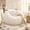 Off-White, variant on PamapicLife Brown Plush Fluffy Faux Fur Bear Shaped Bean Bag Chair Filled Memory Foam For Living Room, Bedroom