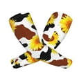 thumbnail image 2 of Fotbe Cow Print Sunflower UV Sun Protection Arm Sleeves - Tattoo Cover Up - Basketball Arm Sleeve UPF 50 Cooling for Men Women, 2 of 8