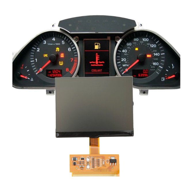 Pantalla del grupo de instrumentos pantalla transparente resistente a la abrasión Pantalla LCD del tablero de instrumentos ABS para A3 A4 A6 S4 B5 ANGGREK Otros
