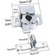 thumbnail image 2 of 10-Pack Double Roller Latch Cabinet Door Latches with Spear Strike for Cabinet Closet Doors, Silver, 2 of 5