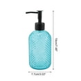 thumbnail image 4 of Unique Bargains 1 Pc Elegant Circle Raindrop Pattern Soap Pump Dispenser for Bathroom 13.52oz Blue Black, 4 of 6