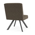 thumbnail image 3 of Willow Lounge Reception Armless Swivel Guest Chair / Charcoal Steel / Brown, 3 of 5