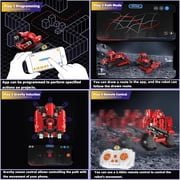 STEM Robot Toys for Kids Ages 14+, 5-in-1 Remote Control and APP Programmable Robot Toys - 495 Pcs DIY Building Science Educational Kit, Building Block Birthday Present for Teen Boys Girls