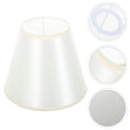 thumbnail image 3 of 1Pack Replacement Lamp Shade White Color Cloth Material for Wall Lamps Bedside Table Simple Style Home Lighting, 3 of 4
