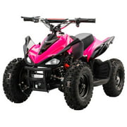 MotoTec 24V Kids Battery Powered ATV Four Wheeler V2 Pink