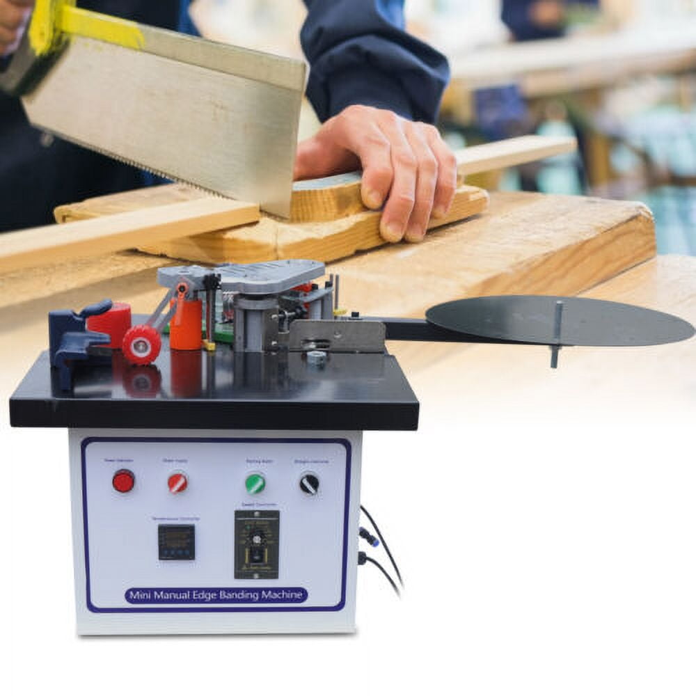 Desktop Edge Banding Machine – 2~6m/min Variable Speed, Double-Sided Glue Coating, For Curved & Straight Edges On Cabinets And Wardrobes
