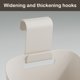 thumbnail image 4 of Cesta de almacenamiento multifuncional para pared | Organizador para mesita de noche y baño | Cesta colgante de plástico para litera superior y cabecero | Juego de 3 en blanco o beige, 4 of 6