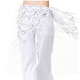 thumbnail image 4 of Minnieouse Bufanda de cadera para danza del vientre, accesorios de decoración, cinturones, , danza del vientre, cintura, traje de baile, cintura Cinturones Blanco, 4 of 6