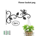 thumbnail image 4 of Soporte de hierro para colgar en pared Sunnimix para macetas decoración de jardín ganchos para colgar en la pared, 4 of 8
