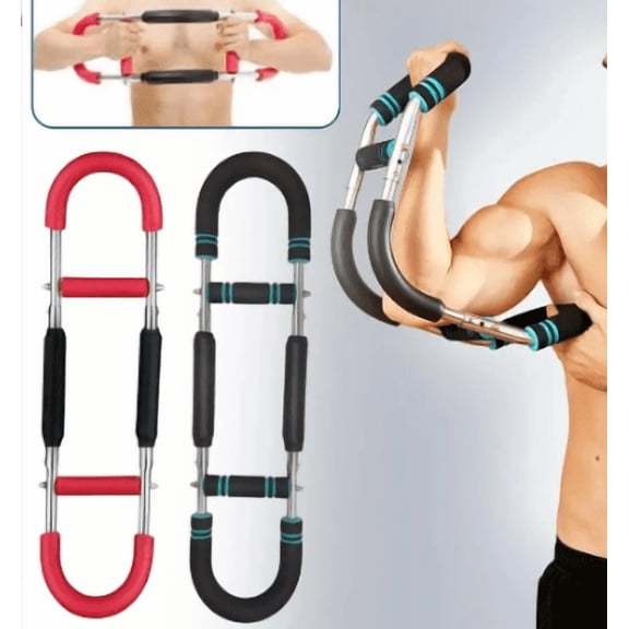 Vruelia Twister Arm Trainer, Chest Workout Equipment, 60-110lb Adjustable Chest Workout Equipment, Arm Trainer, Twister Arm Trainer, Portable Power Twister Bar,Detachable Design Fitness Anywhere