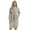Gray B, variant on Men's and Women's Hooded Robe Lightweight Waffle Knit Bathrobe Soft Knee Length Sleepwear with Pockets White B