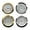 Arab and Roman gold, variant on 4Pieces 55mm Diameter Quartzs Clock Head Inserts with Arabic or Roman Numerals for Clock Repair Part Replacement