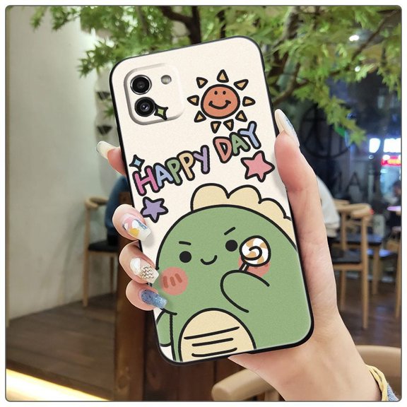 LYM-Phone Case For Samsung Galaxy A03 Global/SM-A035F, Anti-dust Silicone protective Waterproof Soft case Shockproof Dirt-resistant Cartoon Cover TPU Cute Fashion Design Full wrap