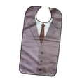 thumbnail image 2 of Bavoir Adulte Réutilisable Imperméable Confortable Ajustable Lavable Protecteur de Vêtements Style D, 2 of 9