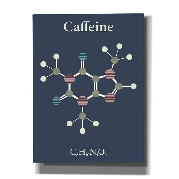 Epic Graffiti 'Caffeine Molecule' Canvas Wall Art, 18"x26"