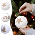 thumbnail image 5 of BZPIZ Flocked Velvet Christmas Tree Ball Ornaments Set Christmas Ornaments Balls Decorative Hanging Baubles, Shatterproof Plastic Decorations for Christmas Tree Home Office Decor, 5 of 8