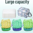 Armadurra Reusable Wet Dry Bags Waterproof Hanging Diaper Bag Reusable
