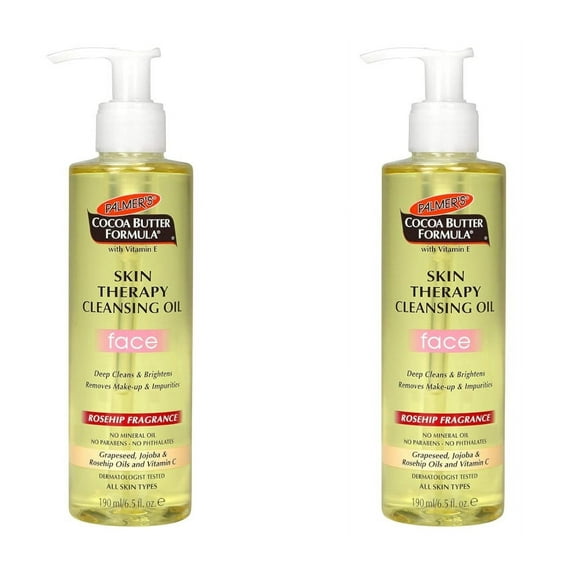 Palmers Cocoa Butter Formula Skin Therapy Cleansing Face Oil, 6.5 Oz, 2 Pack