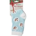 thumbnail image 2 of Airplus Aloe Infused Spa Crew Socks, Frozen Blue Tossed Snowmen, Women's Size 5-10, 2 of 6
