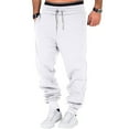 thumbnail image 2 of YDKZYMD Cargo Sweatpants for Men with Pockets Fleece with Pocket Cinch Bottom Heavyweight Drawstring Joggers Pants Athletic Winter Warm Baggy Pants Hiking Workout Sweatpants White 4XL, 2 of 6
