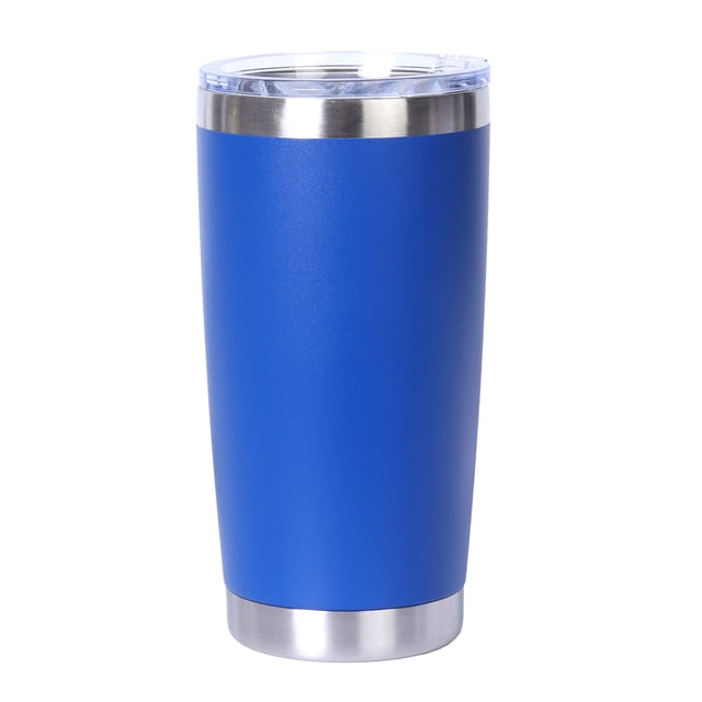 Muka 20 Oz Stainless Steel Tumbler, Vacuum Insulated Travel Mug with Lid, Powder Coated-Royal Blue
