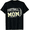 Black, variant on KeHetSoft Women's Collegiate Football Mom Cotton Graphic T-Shirt