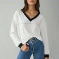 thumbnail image 2 of ZJXFGS Womens Crewneck Sweatshirt,Women Sweatshirt,Sweat Shirts for Womens,Womens Sweatshirts,Sweatshirt Women,Cotton Sweaters for Women White L, 2 of 6