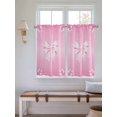 thumbnail image 2 of Valentine's Day Bathroom Window Curtain, Pink Bowknot Ribbon Modern Mother's Day Light Filtering Coffee Kitchen Curtains, Bedroom Living Room Curtains 2 Panel 84"x54", 2 of 6