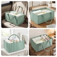 thumbnail image 6 of Baby Diaper Caddy Organizer Nursery Storage Bin Basket with Handle Portable Diaper Organizer Suitable for Indoor Outdoor, 6 of 11
