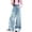 R75-Light Blue, variant on RMGVDSD Girls Baggy Jeans Floral Embroidered Patch Straight Leg Denim Pants High Waisted Wide Leg Jeans Loose Fit Casual Trousers Versatile Denim Trousers