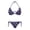Colorful Paw Print Star Pattern, variant on Flame Print Two Piece Bikini Set Sexy Backless Swimwear Quick Dry Adjustable Halter Drawstring Vacation Outfit