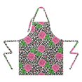 thumbnail image 2 of Pioneer Flower Floral Print Pattern Apron for Women and Men, Cotton Linen Waterproof with Pockets, Adjustable, 33x27 Inch for Kitchen, Gardening, BBQ, Salon, 2 of 6