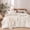Stripes - White/ Almond Grey, variant on BESTOUCH Stripes Duvet Cover Set Queen 100% Washed Cotton Linen Feel Soft Chic Lightweight 3PCs (Almond Gray/ White Stripes)