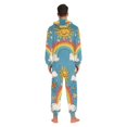 thumbnail image 4 of FORMRS Onesies Pajama for Adults Unisex Hoodie Winter Jumpsuit One Piece Sleepwear, Sizes S-2XL, Rainbow with Stars, 4 of 7