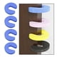 thumbnail image 4 of Paquete de 4 protectores de puerta de seguridad para niños, tope de puerta, tope de puerta azul, 4 of 9