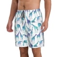 thumbnail image 2 of Salouo Cool Giraffe Pattern Swim Trunks for Men,Men's Hawaiian Bathing Suit Swimsuits Quick Dry Swimming Board Shorts Beach Shorts with Pockets-Medium, 2 of 6