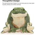 thumbnail image 4 of Giant Frog Stuffed Animal Frog Plush, Large Stuffed Frog Plush, Big Stuffed Green Frog Pillow For Kids, 22 Inch, 4 of 5
