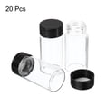 thumbnail image 2 of Uxcell Botella de Almacenamiento de Vidrio de Reactivo de 20 mL Redonda con Tapa de Plástico enroscable para Laboratorio y Hogar, Paquete de 20, 2 of 5