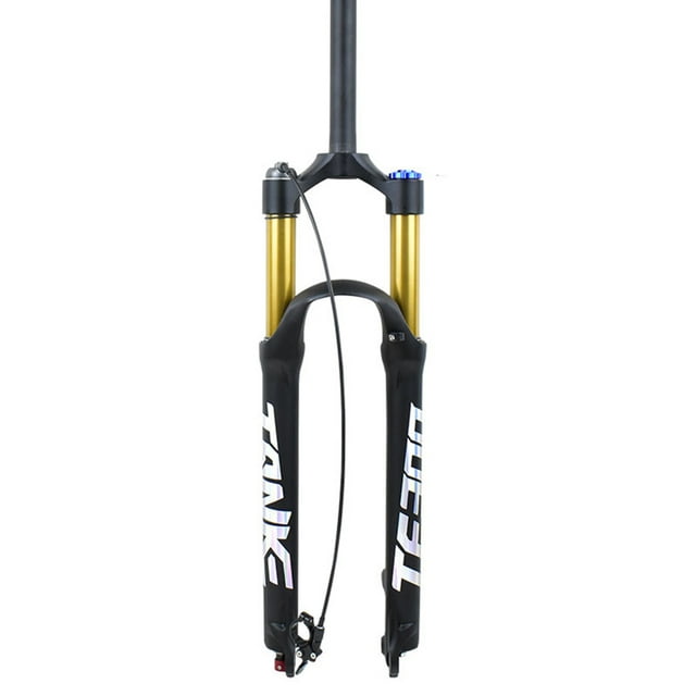 Fourche avant de Vélo de Montagne Tube Doré Alliage d'Aluminium Pression d'Air